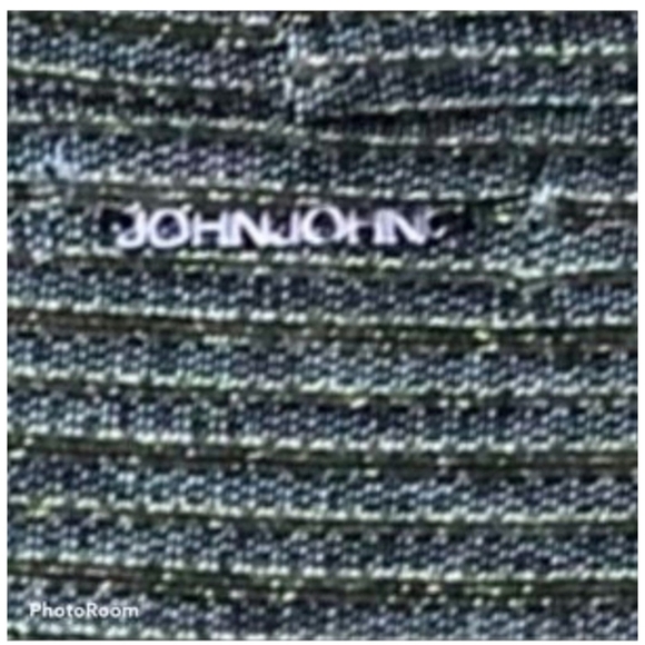 John John Rare Cropped Mock Neck Metallic Star Top - Picture 4 of 8
